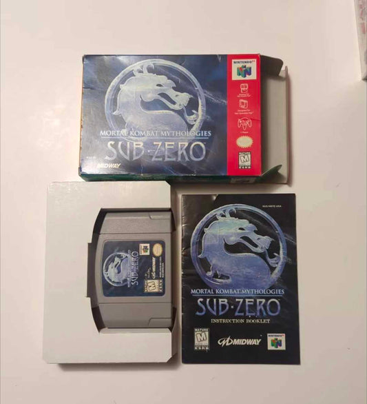 MORTAL KOMBAT MYTHOLOGIES SUB ZERO CIB N64