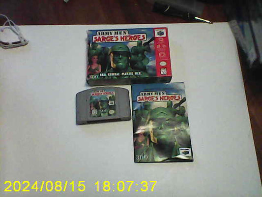 army men sarges heroes n64 cib