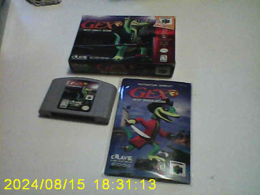gex deep cover gecko cib n64