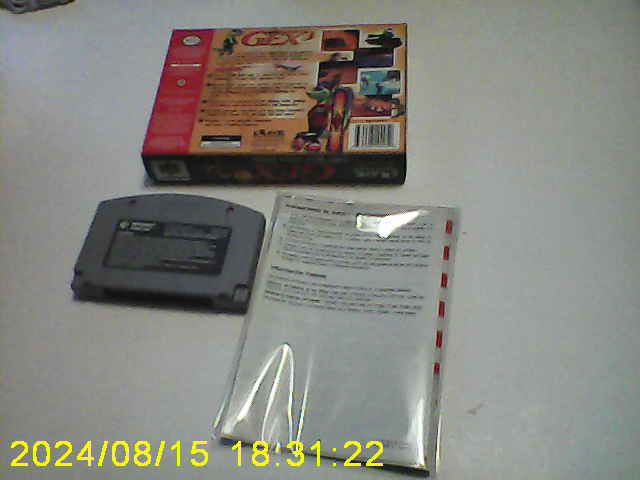 gex deep cover gecko cib n64