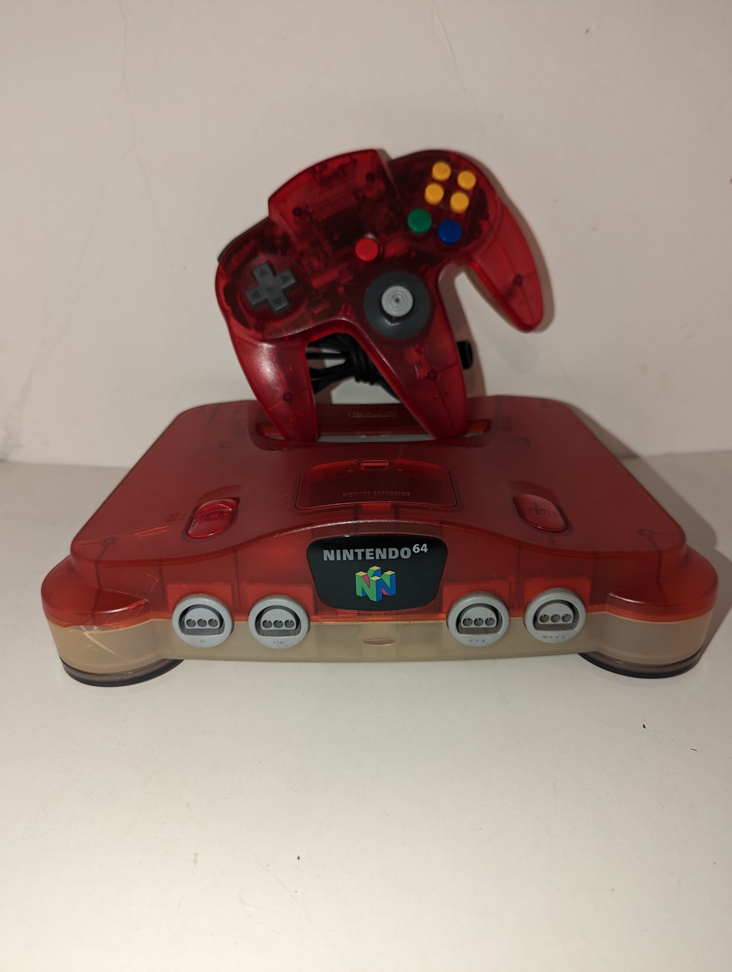 Nintendo 64 Clear Red Region Free