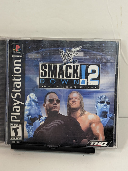 PS1 WWF Smackdown 2 game