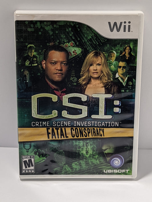 Wii CSI Fatal Conspiracy game